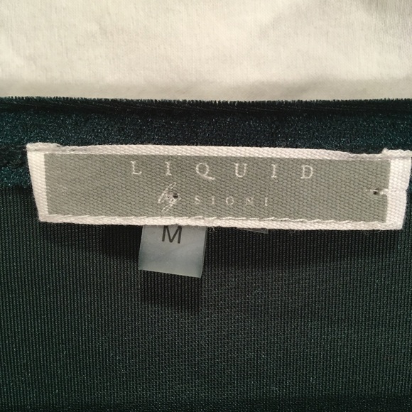 Emerald Velvet Ruched Tunic - Picture 4 of 6